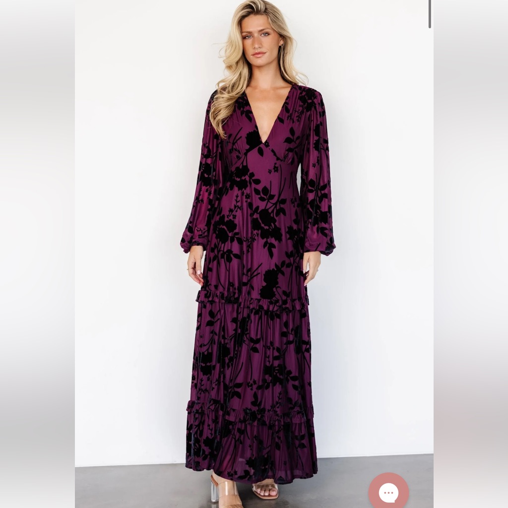 Nwt Baltic Born Velvet Maxi Dress